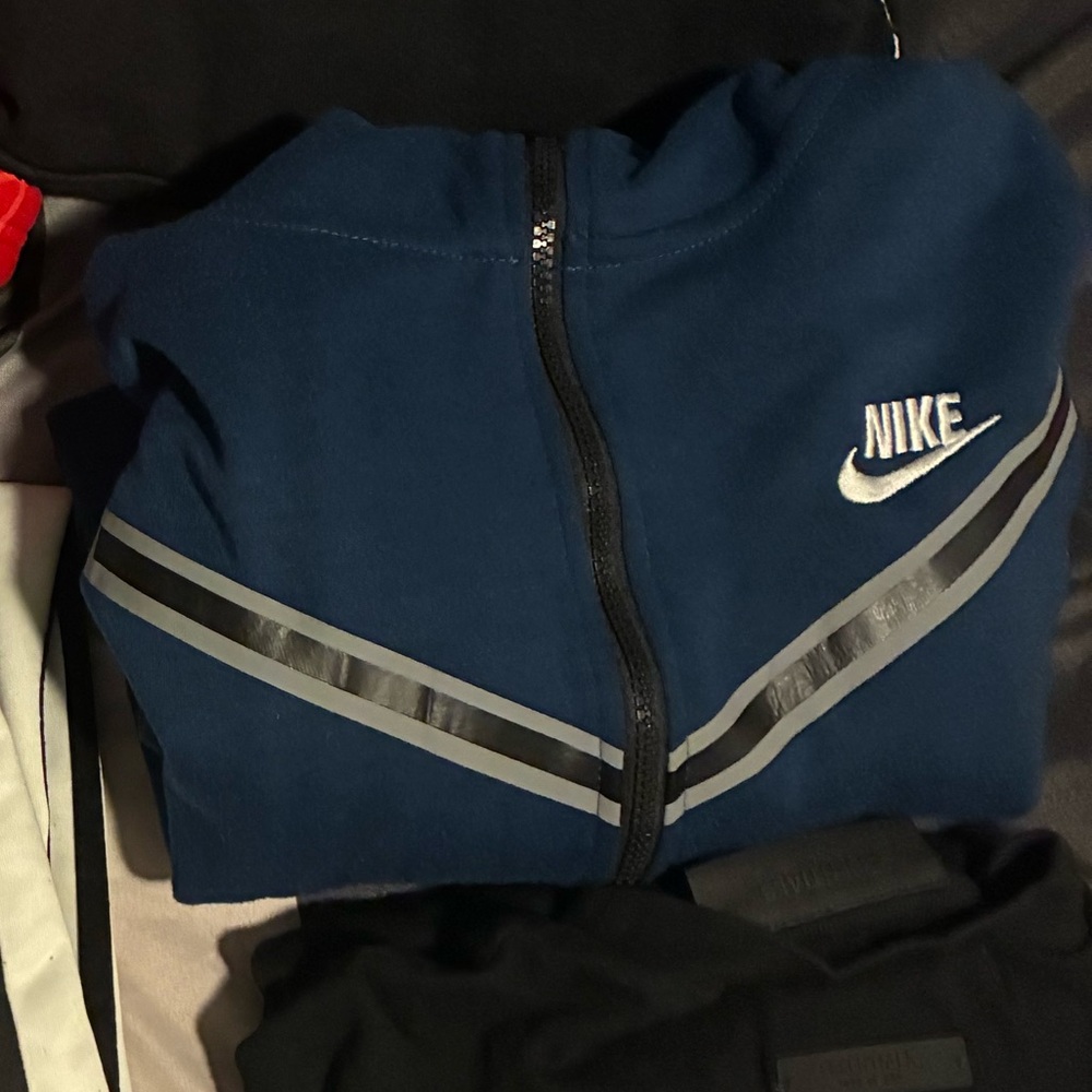 Nike Navy Jacket with White and Black Details